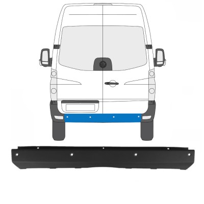 Zadný nárazník PDC pre Volkswagen Crafter 2005-2017 15551