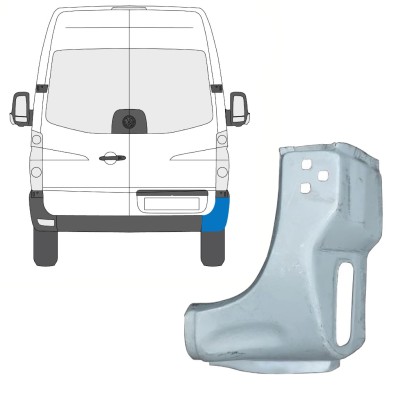Opravný plech zadného rohu pre Volkswagen Crafter 2005-2017 / Pravá 15506