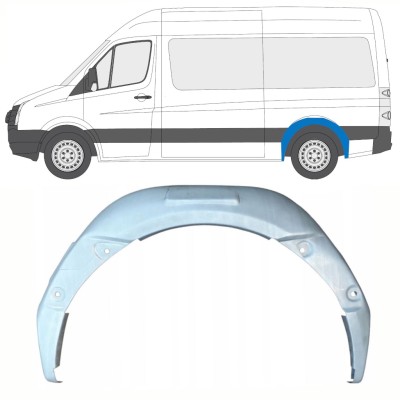 Vnútorná oprava zadného blatníka pre Volkswagen Crafter 2005-2017 / Ľavý 13898