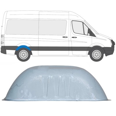 Opravný plech zadného podbehu pre Volkswagen Crafter 2005-2017 / Vľavo = Vpravo (symetrické) 13612