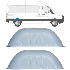 Opravný plech zadného podbehu pre Volkswagen Crafter 2005-2017 / Sada 14283