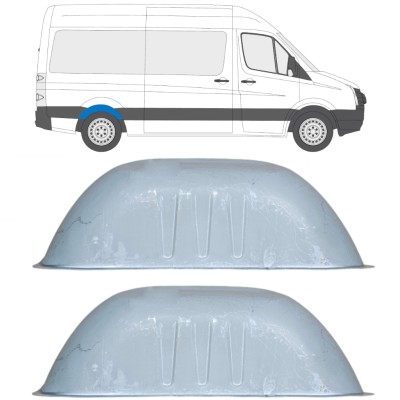 Opravný plech zadného podbehu pre Volkswagen Crafter 2005-2017 / Sada 14283