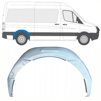 Vnútorná oprava zadného blatníka pre Volkswagen Crafter 2005-2017 / Pravá 13897