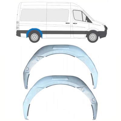 Vnútorná oprava zadného blatníka pre Volkswagen Crafter 2005-2017 / Ľavá+Pravá / Sada 15497