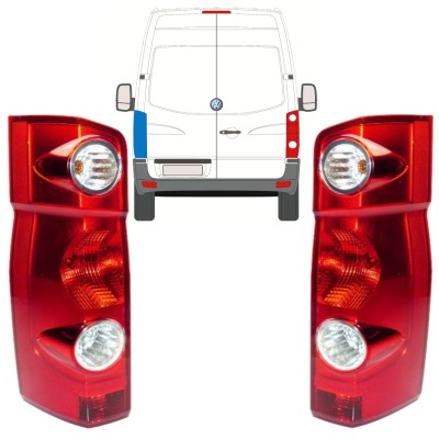 Zadná lampa pre Volkswagen Crafter 2005-2017 / Ľavá+Pravá / Sada 15574
