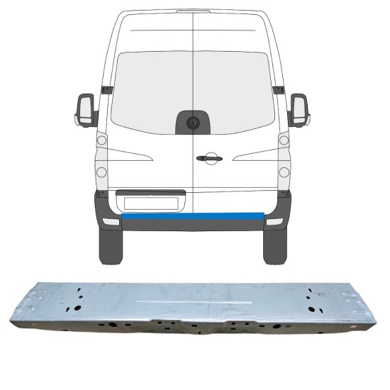 Opravný panel zadný pre Volkswagen Crafter 2005-2017 14239