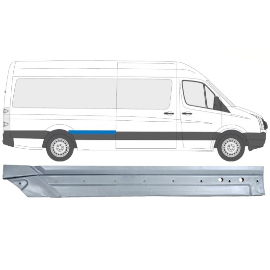 Lem zadného blatníka pre Volkswagen Crafter 2005-2017 / Pravá 14332