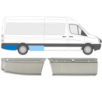 Lem zadného blatníka pre Volkswagen Crafter 2005-2017 / Pravá / Sada 14128