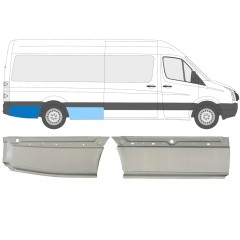 Lem zadného blatníka pre Volkswagen Crafter 2005-2017 / Pravá / Sada 14128