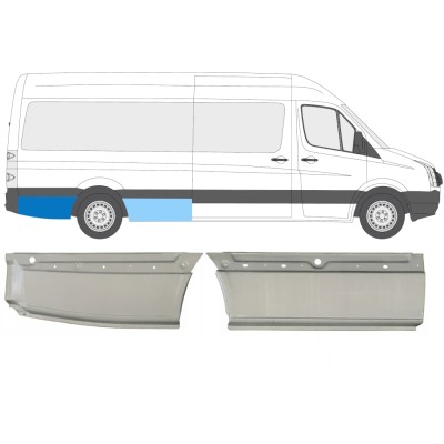 Lem zadného blatníka pre Volkswagen Crafter 2005-2017 / Pravá / Sada 14128