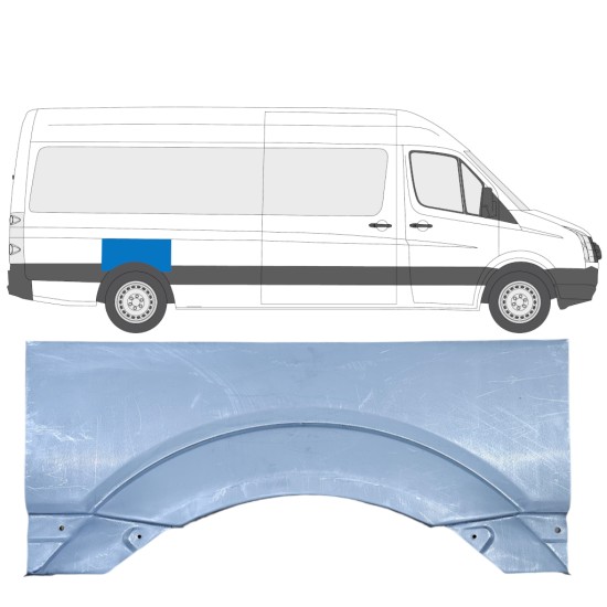 Lem zadného blatníka pre Volkswagen Crafter 2005-2017 / Pravá 13440