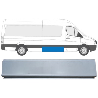 Opravný plech bočnej steny pre Volkswagen Crafter 2005-2017 / Vľavo = Vpravo (symetrické) 13972
