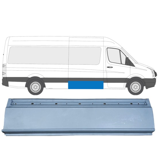 Opravný plech boku pre Volkswagen Crafter 2005-2017 / Pravá 13959