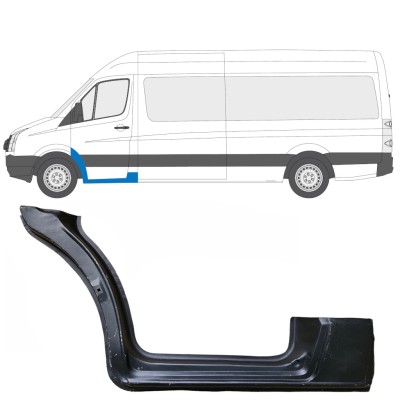 Opravný plech prahu predných dverí pre Volkswagen Crafter 2005-2017 / Ľavý 13449