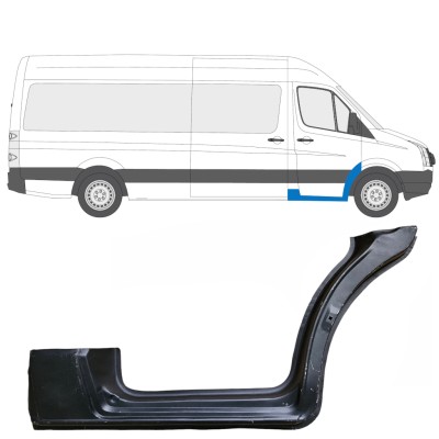 Opravný plech prahu predných dverí pre Volkswagen Crafter 2005-2017 / Pravá 13442