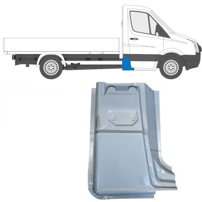 Opravný plech zadného rohu pre Volkswagen Crafter 2005-2017 / Pravá 15502