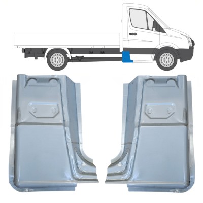 Opravný plech zadného rohu pre Volkswagen Crafter 2005-2017 / Ľavá+Pravá / Sada 15504