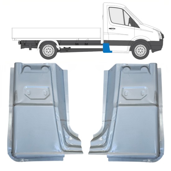 Opravný plech zadného rohu pre Volkswagen Crafter 2005-2017 / Ľavá+Pravá / Sada 15504