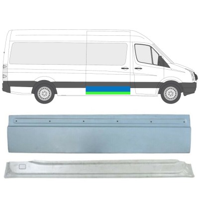 Opravný plech posuvných dverí pre Volkswagen Crafter 2005-2017 / Pravá / Sada 13474