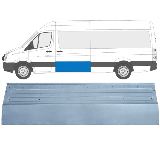 Opravný plech posuvných dverí pre Volkswagen Crafter 2005-2017 / Ľavý 14316