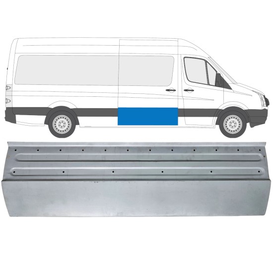 Opravný plech posuvných dverí pre Volkswagen Crafter 2005-2017 / Pravá 14315