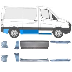 Opravný plech sada pre Volkswagen Crafter 2005-2017 / Ľavá+Pravá / 15592