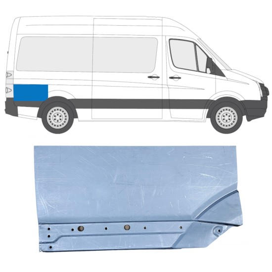 Lem zadného blatníka pre Volkswagen Crafter 2005-2017 / Pravá 14201