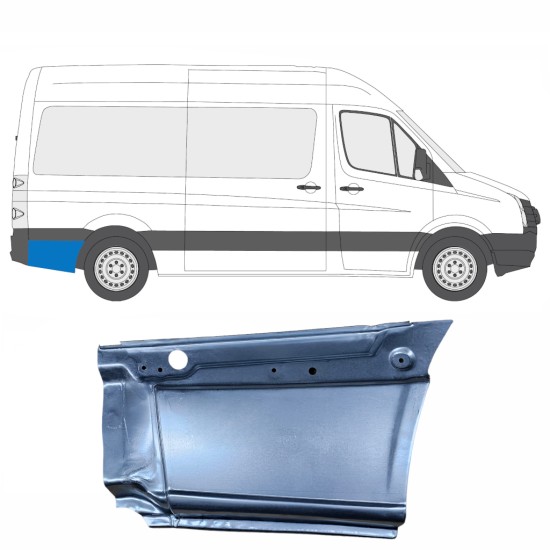 Lem zadného blatníka pre Volkswagen Crafter 2005-2017 / Pravá 13443