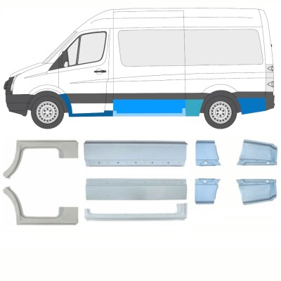 Opravný plech sada pre Volkswagen Crafter 2005-2017 / Ľavá+Pravá / 14471