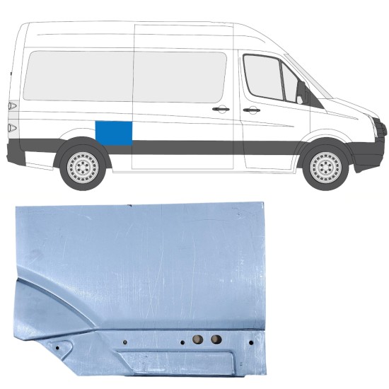 Lem zadného blatníka pre Volkswagen Crafter 2005-2017 / Pravá 14199