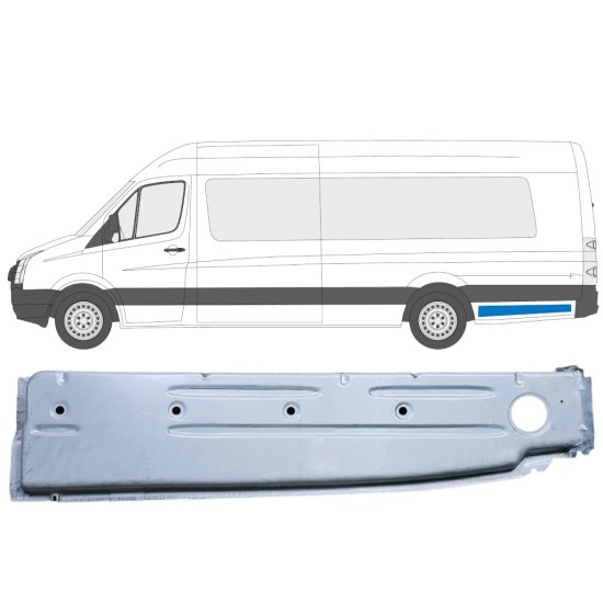 Vnútorný opravný plech zadného blatníka pre Volkswagen Crafter 2005-2017 / Ľavý 14376