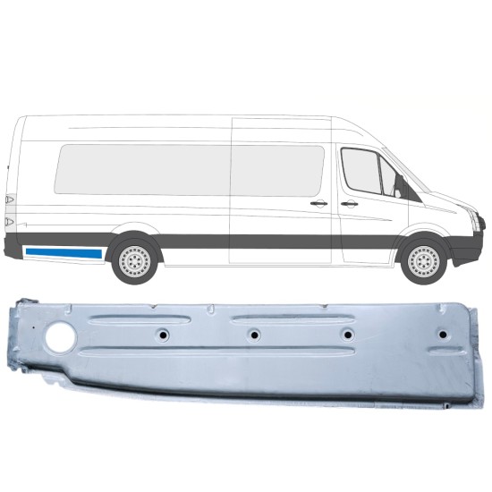 Vnútorný opravný plech zadného blatníka pre Volkswagen Crafter 2005-2017 / Pravá 14375