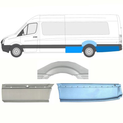 Lem zadného blatníka pre Volkswagen Crafter 2005-2017 / Ľavý / Sada 13946
