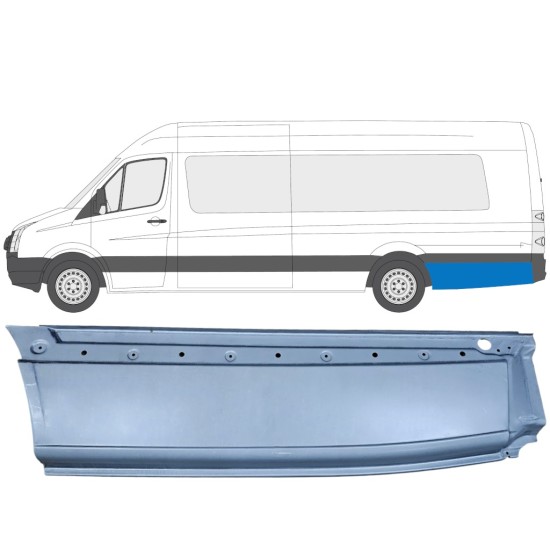 Lem zadného blatníka pre Volkswagen Crafter 2005-2017 / Ľavý 13431
