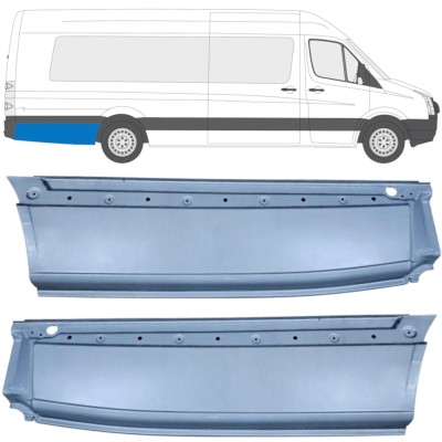 Lem zadného blatníka pre Volkswagen Crafter 2005-2017 / Ľavá+Pravá / Sada 14359