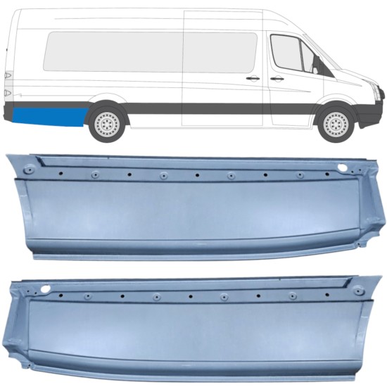 Lem zadného blatníka pre Volkswagen Crafter 2005-2017 / Ľavá+Pravá / Sada 14359