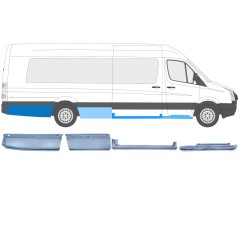 Opravný plech sada pre Volkswagen Crafter 2005-2017 / Pravá / 14506