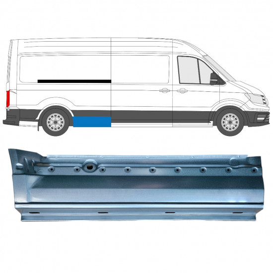 Lem zadného blatníka pre Volkswagen Crafter / MAN THE 2017- / LWB / Pravá 11598