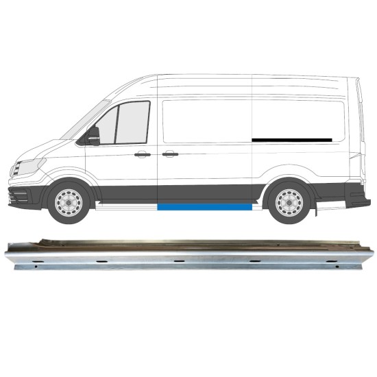 Opravný plech prahu posuvných dverí pre Volkswagen Crafter 2017- / Ľavý 15059