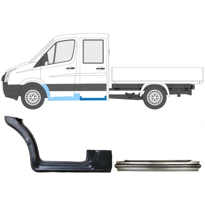 Opravný plech sada pre Volkswagen Crafter 2005-2017 / Ľavý / 15539