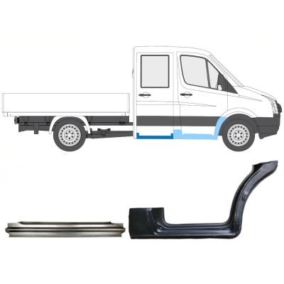 Opravný plech sada pre Volkswagen Crafter 2005-2017 / Pravá / 15538
