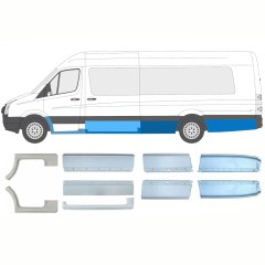 Opravný plech sada pre Volkswagen Crafter 2005-2017 / Ľavá+Pravá / 15540