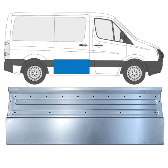 Opravný plech posuvných dverí pre Volkswagen Crafter 2005-2017 / Pravá 17310