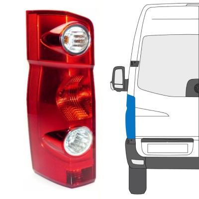 Zadná lampa pre Volkswagen Crafter 2005-2017 / Ľavý 15573