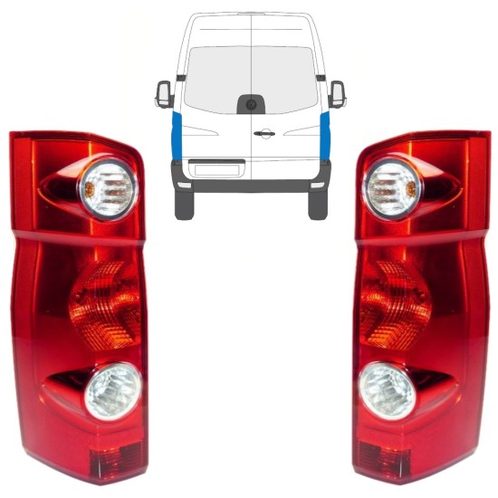 Zadná lampa pre Volkswagen Crafter 2005-2017 / Ľavá+Pravá / Sada 15574
