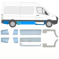 Opravný plech sada pre Volkswagen Crafter 2005-2017 / Ľavá+Pravá / 15541