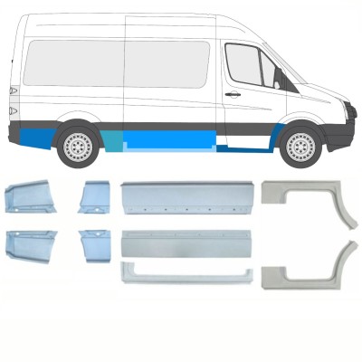 Opravný plech sada pre Volkswagen Crafter 2005-2017 / Ľavá+Pravá / 15541