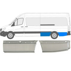 Lem zadného blatníka pre Mercedes Sprinter 2006-2018 / Ľavý / Sada 10514