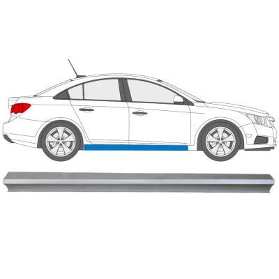 Opravný plech spodnej časti prahu pre Chevrolet Cruze 2009-2014 / Pravá 15101