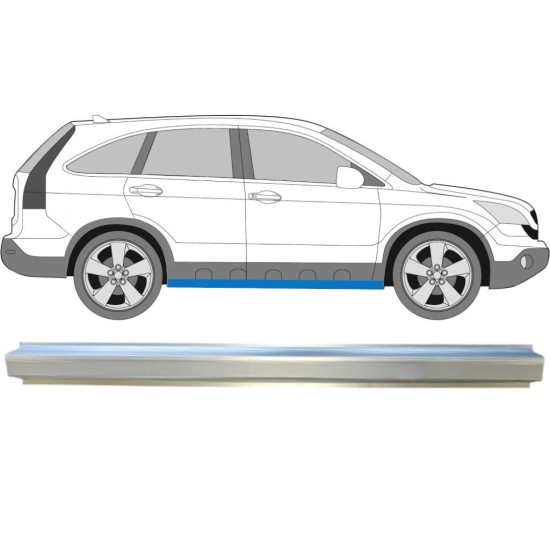 Opravný plech prahu pre Honda CR-V 2006-2011 / Vľavo = Vpravo (symetrické) 14770 Opravný plech prahu pre Honda CR-V 2006-2011 / Vľavo = Vpravo (symetrické) 14770